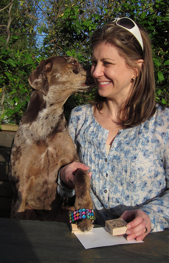 Brandi and Debi sitting at the table